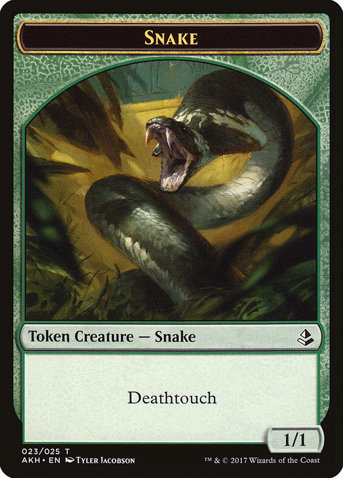 Trueheart Duelist // Snake Double-Sided Token [Amonkhet Tokens] - Evolution TCG