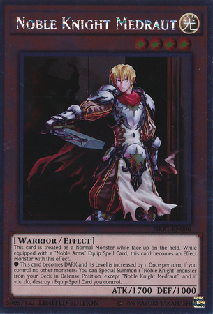 Noble Knight Medraut [NKRT-EN006] Platinum Rare - Evolution TCG