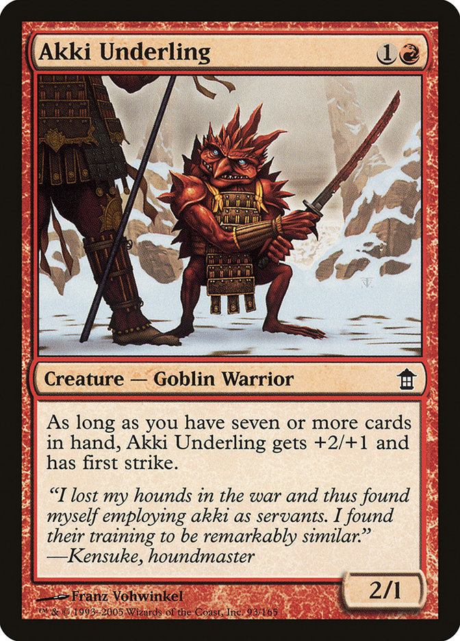 Akki Underling [Saviors of Kamigawa] - Evolution TCG