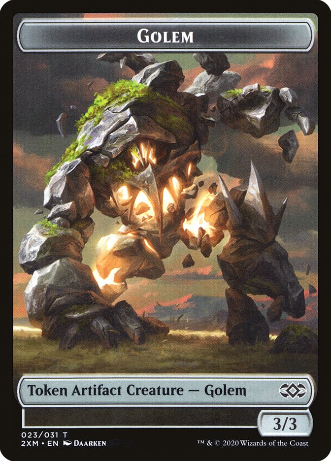 Ape // Golem Double-Sided Token [Double Masters Tokens] - Evolution TCG