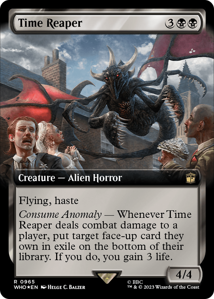 Time Reaper (Extended Art) (Surge Foil) [Doctor Who] - Evolution TCG