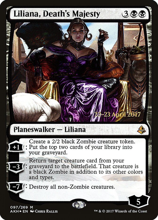 Liliana, Death's Majesty [Amonkhet Prerelease Promos] - Evolution TCG