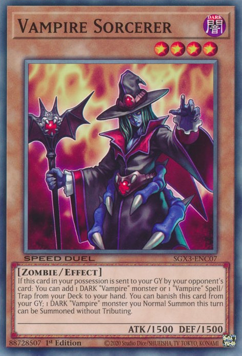 Vampire Sorcerer [SGX3-ENC07] Common - Evolution TCG