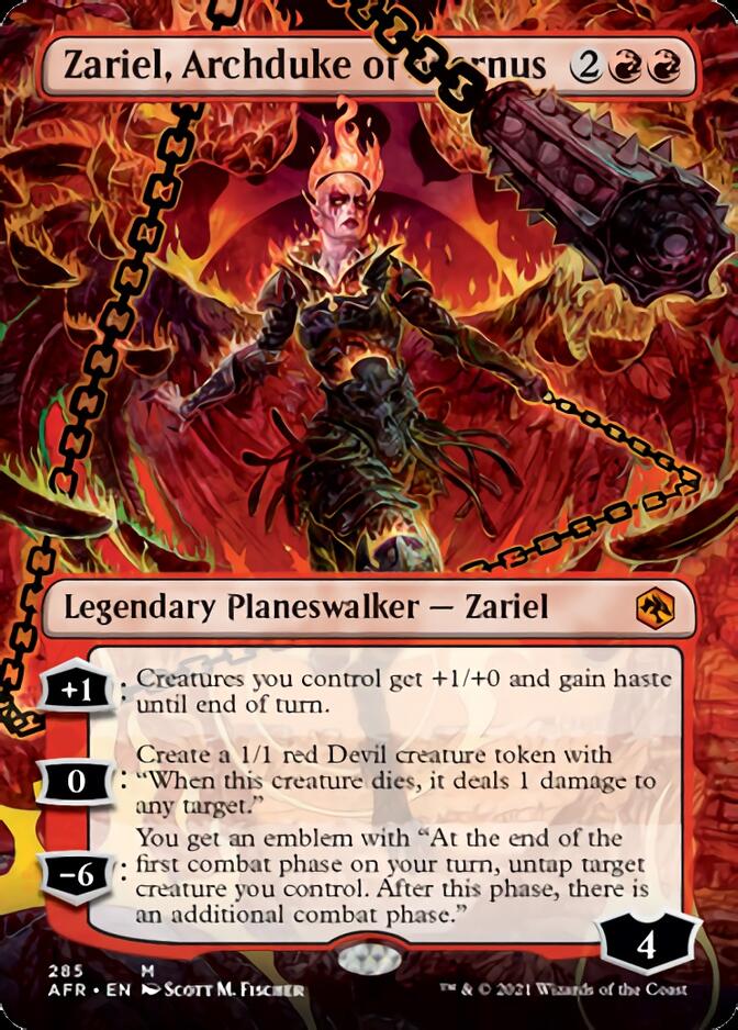 Zariel, Archduke of Avernus (Borderless) [Dungeons & Dragons: Adventures in the Forgotten Realms] - Evolution TCG