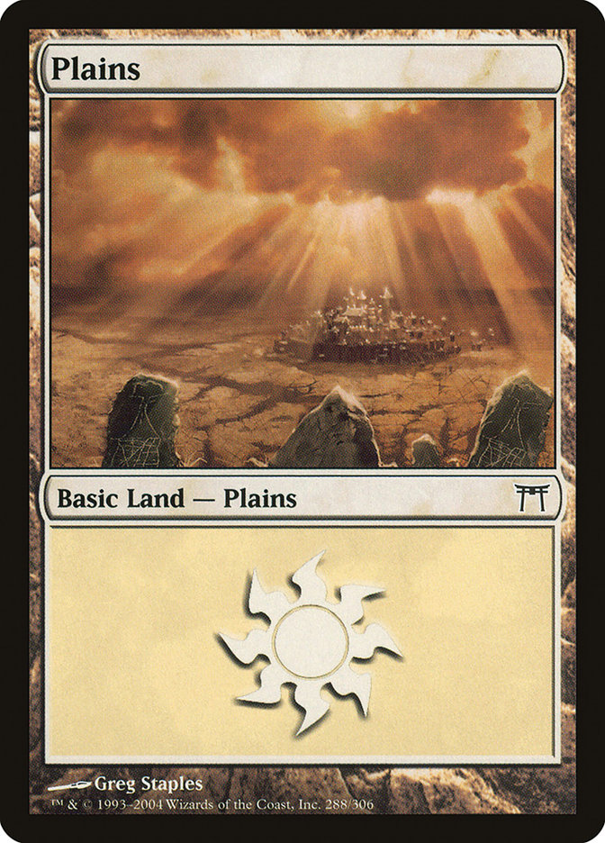 Plains (288) [Champions of Kamigawa] - Evolution TCG