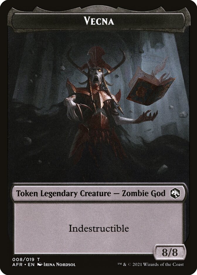Devil // Vecna Double-Sided Token [Dungeons & Dragons: Adventures in the Forgotten Realms Tokens] - Evolution TCG