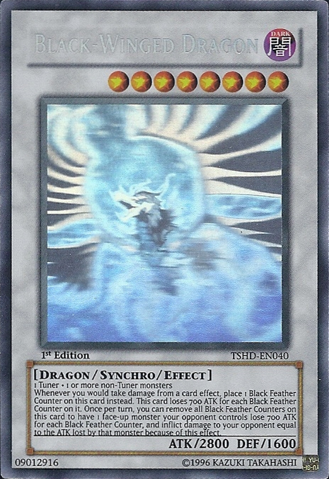 Black-Winged Dragon [TSHD-EN040] Ghost Rare - Evolution TCG