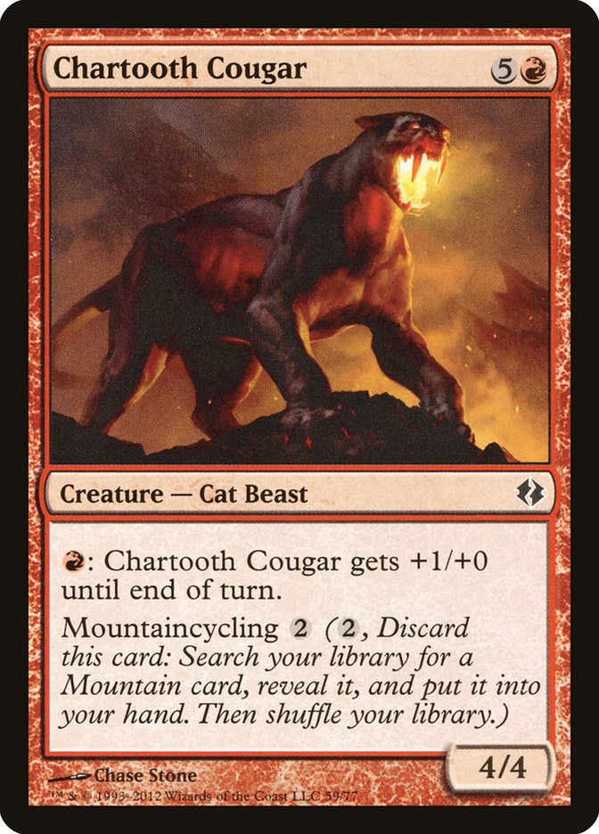 Chartooth Cougar [Duel Decks: Venser vs. Koth] - Evolution TCG