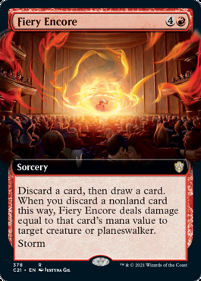 Fiery Encore (Extended Art) [Commander 2021] - Evolution TCG