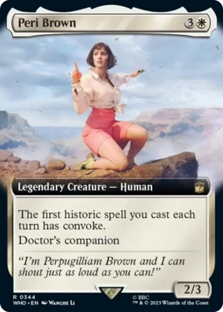 Peri Brown (Extended Art) [Doctor Who] - Evolution TCG