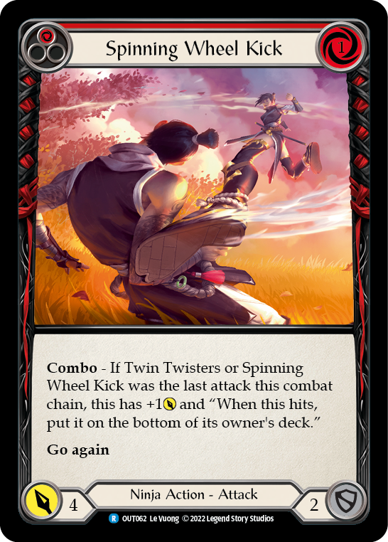 Spinning Wheel Kick (Red) [OUT062] (Outsiders) - Evolution TCG