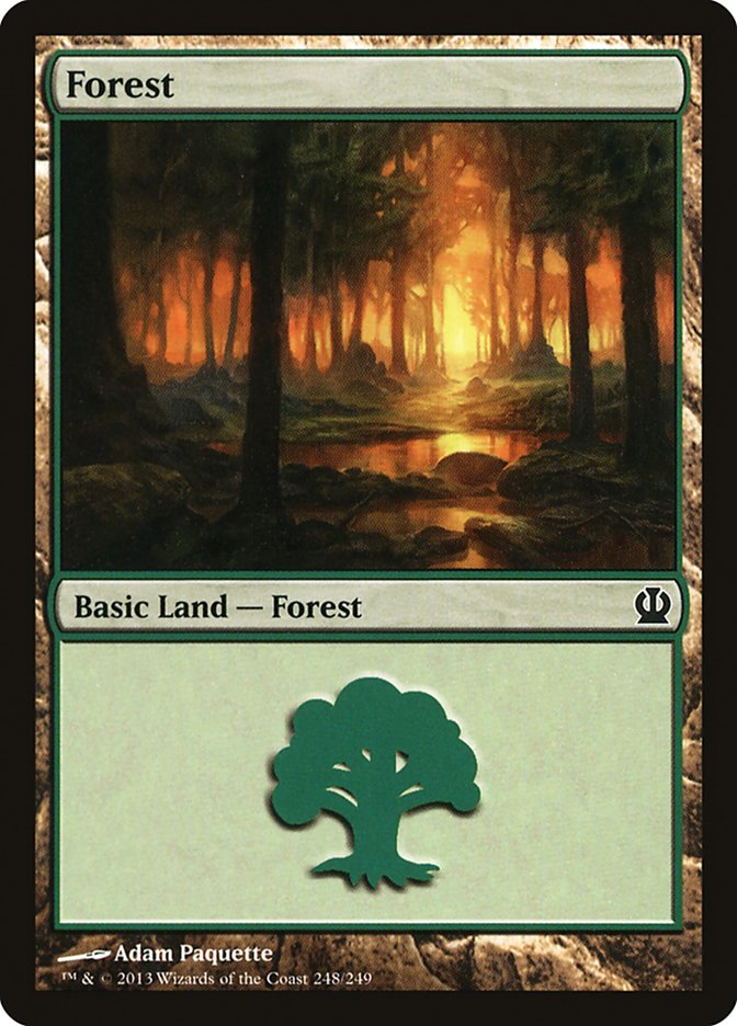 Forest (248) [Theros] - Evolution TCG