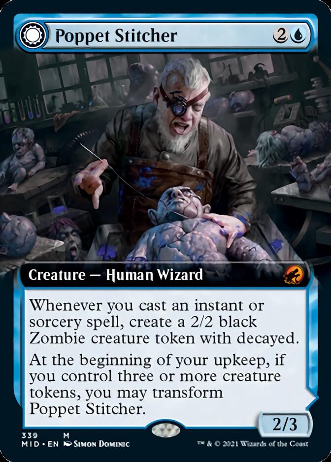 Poppet Stitcher // Poppet Factory (Extended Art) [Innistrad: Midnight Hunt] - Evolution TCG