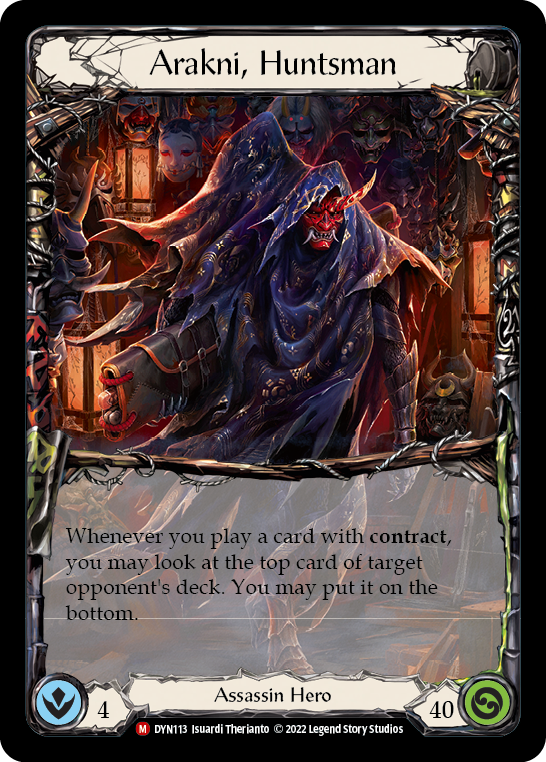 Arakni, Huntsman [DYN113] (Dynasty)  Rainbow Foil - Evolution TCG