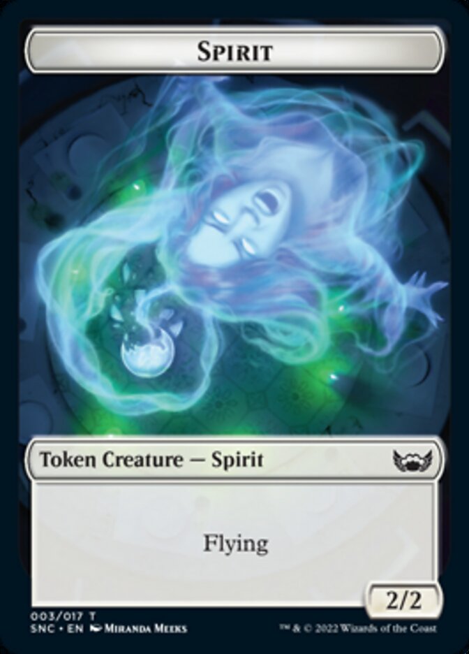 Devil // Spirit Double-Sided Token [Streets of New Capenna Tokens] - Evolution TCG