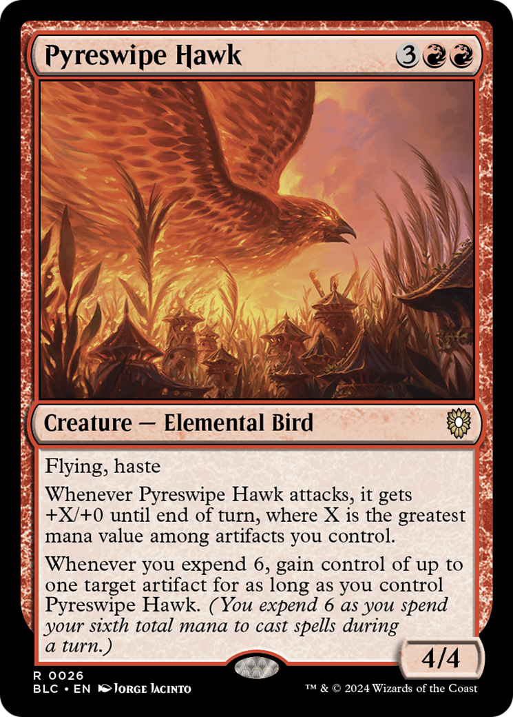 Pyreswipe Hawk [Bloomburrow Commander] - Evolution TCG