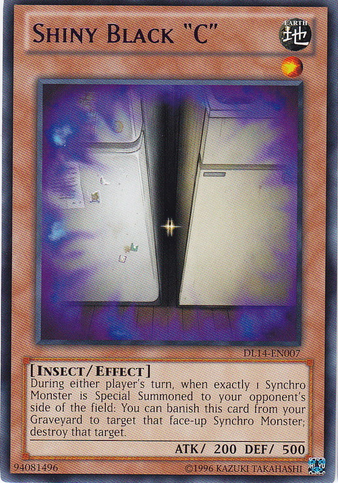 Shiny Black "C" (Blue) [DL14-EN007] Rare - Evolution TCG