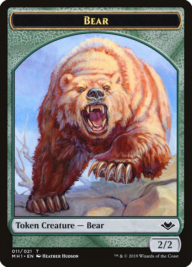 Shapeshifter (001) // Bear (011) Double-Sided Token [Modern Horizons Tokens] - Evolution TCG