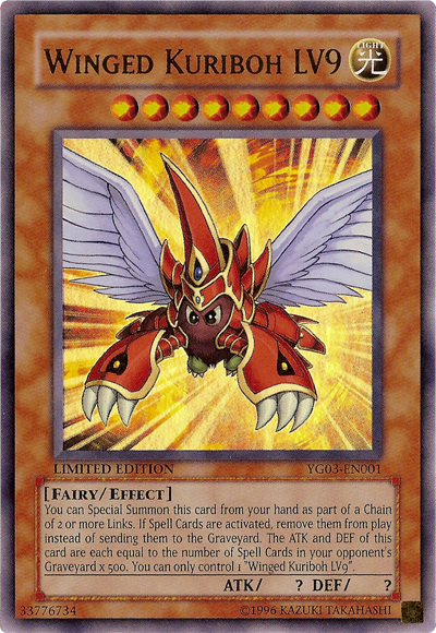 Winged Kuriboh LV9 [YG03-EN001] Ultra Rare - Evolution TCG
