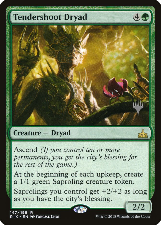 Tendershoot Dryad (Promo Pack) [Rivals of Ixalan Promos] - Evolution TCG
