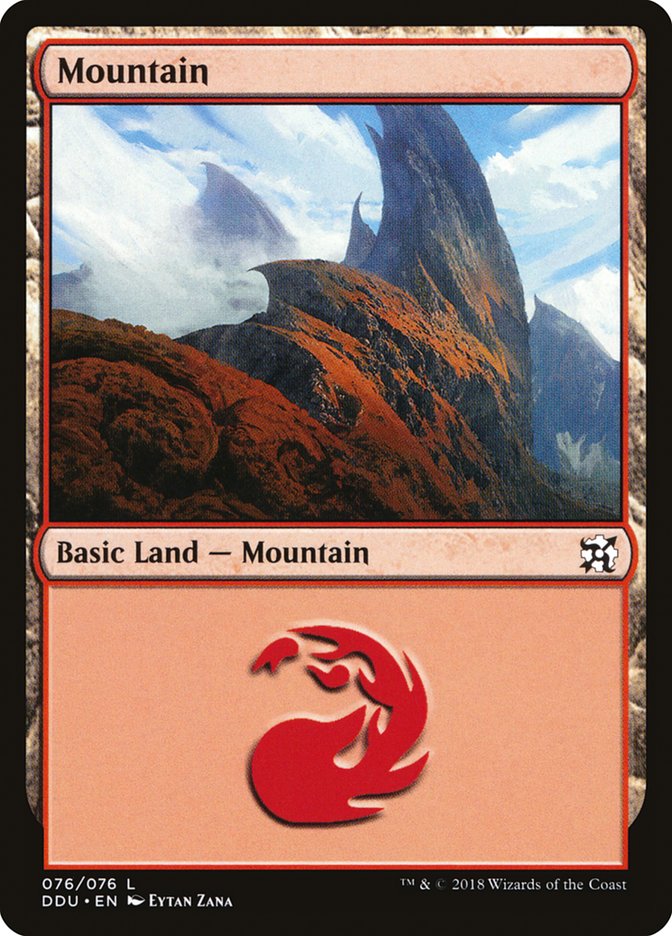 Mountain (76) [Duel Decks: Elves vs. Inventors] - Evolution TCG