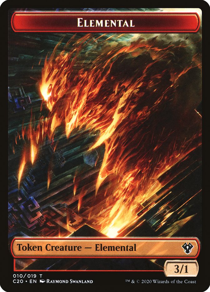 Angel // Elemental (010) Double-Sided Token [Commander 2020 Tokens] - Evolution TCG