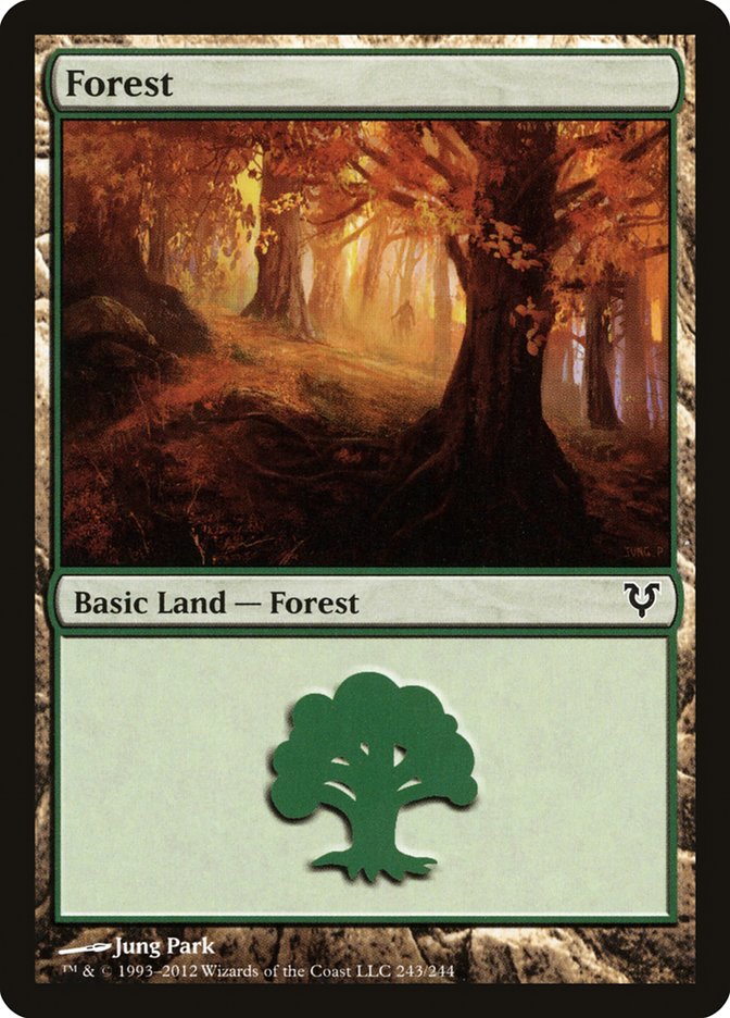 Forest (243) [Avacyn Restored] - Evolution TCG