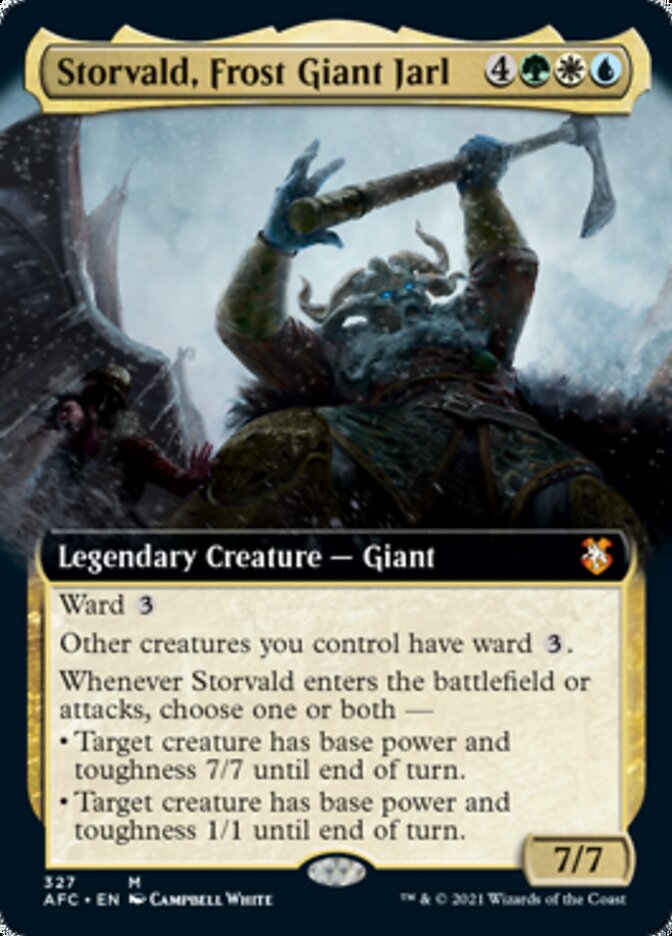 Storvald, Frost Giant Jarl (Extended Art) [Dungeons & Dragons: Adventures in the Forgotten Realms Commander] - Evolution TCG