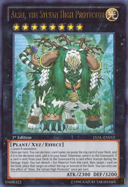 Alsei, the Sylvan High Protector [LVAL-EN052] Ultra Rare - Evolution TCG