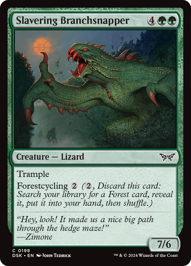 Slavering Branchsnapper [Duskmourn: House of Horror] - Evolution TCG