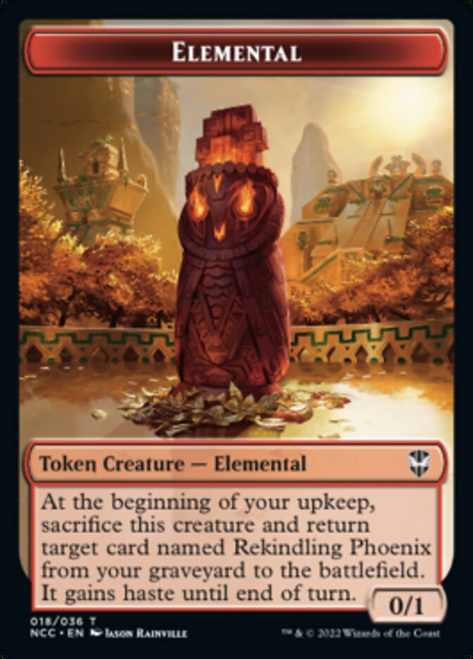 Elemental (018) // Copy Double-Sided Token [Streets of New Capenna Commander Tokens] - Evolution TCG
