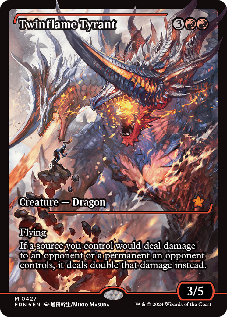 Twinflame Tyrant (Showcase) [Foundations] - Evolution TCG