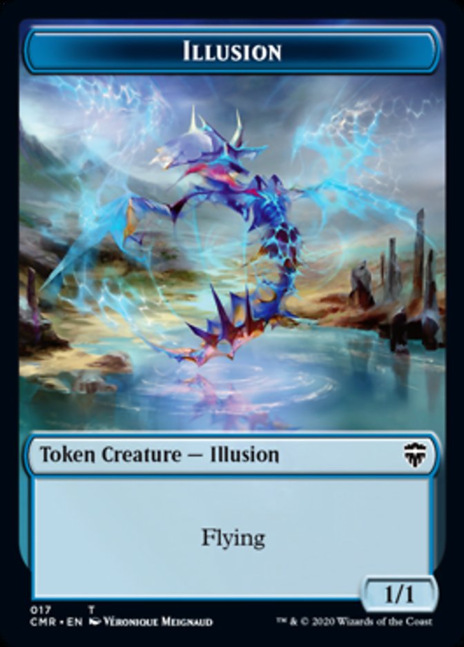 Illusion // Saproling Double-Sided Token [Commander Legends Tokens] - Evolution TCG