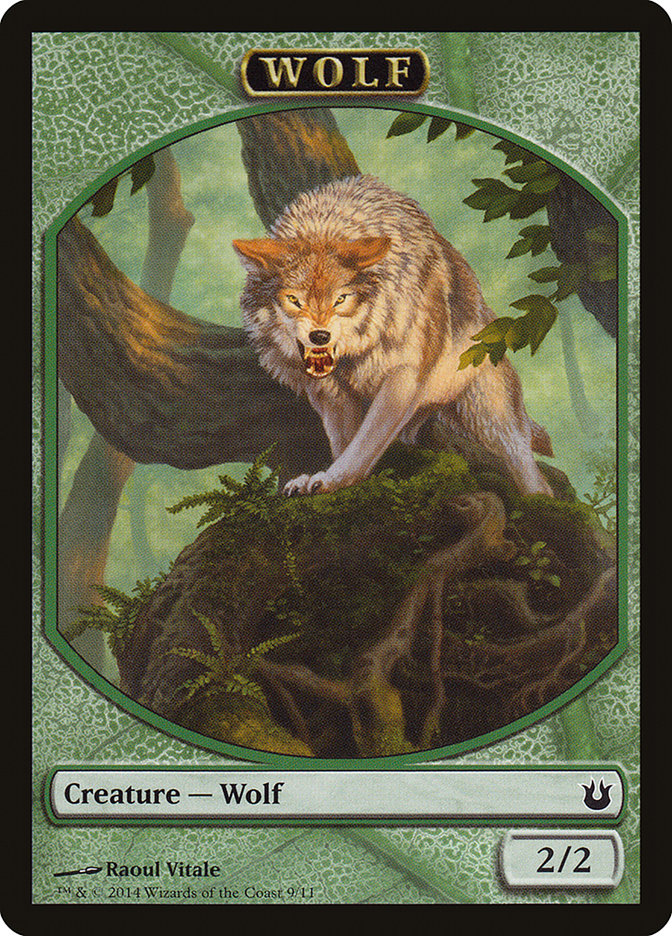 Wolf Token [Born of the Gods Tokens] - Evolution TCG