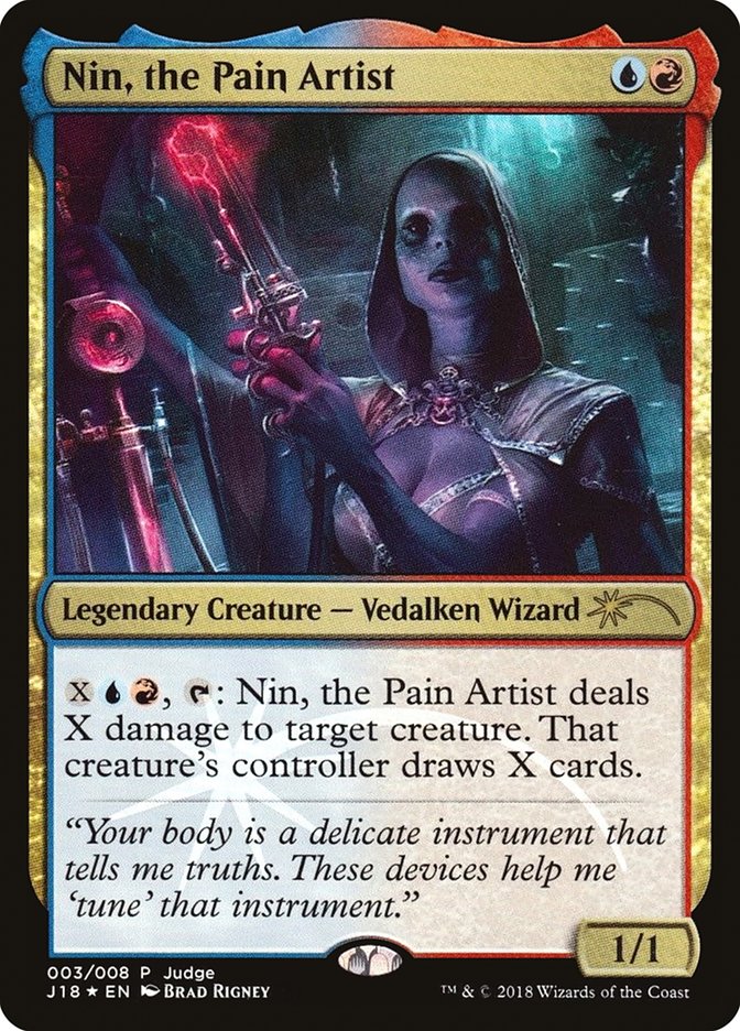 Nin, the Pain Artist [Judge Gift Cards 2018] - Evolution TCG