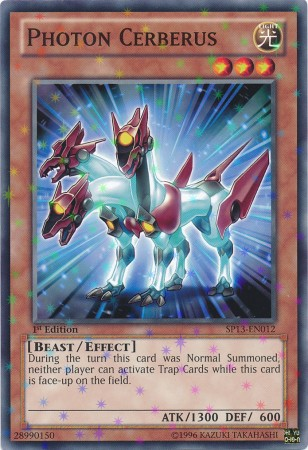 Photon Cerberus [SP13-EN012] Starfoil Rare - Evolution TCG