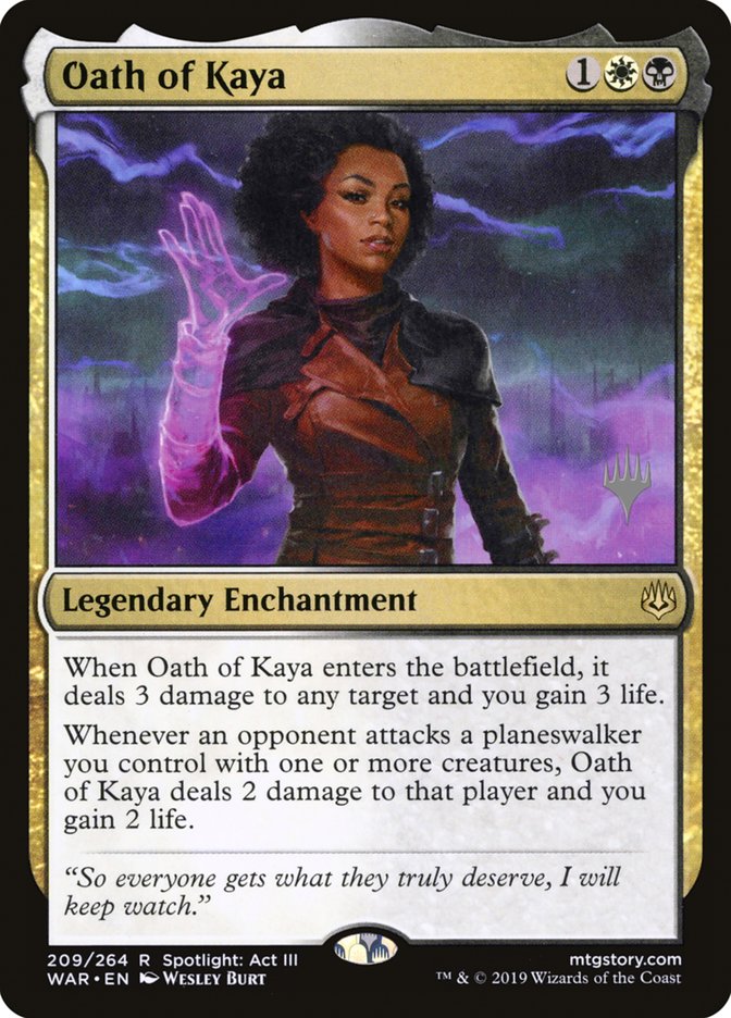 Oath of Kaya (Promo Pack) [War of the Spark Promos] - Evolution TCG