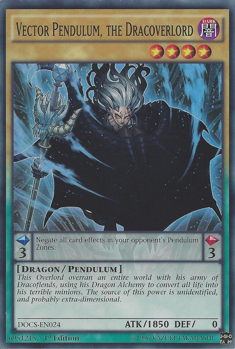 Vector Pendulum, the Dracoverlord [DOCS-EN024] Super Rare - Evolution TCG
