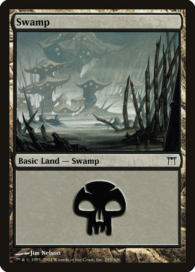 Swamp (295) [Champions of Kamigawa] - Evolution TCG