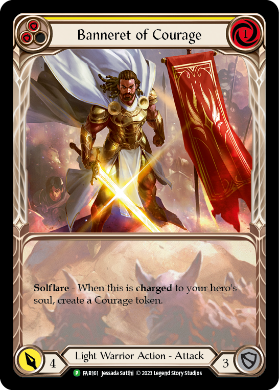 Banneret of Courage [FAB161] (Promo)  Rainbow Foil - Evolution TCG