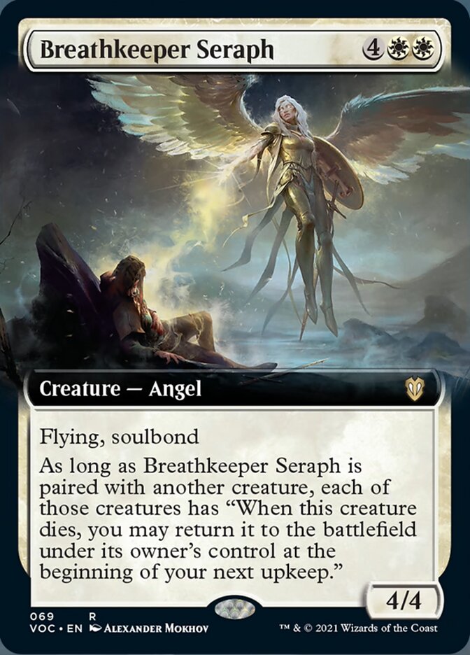 Breathkeeper Seraph (Extended Art) [Innistrad: Crimson Vow Commander] - Evolution TCG