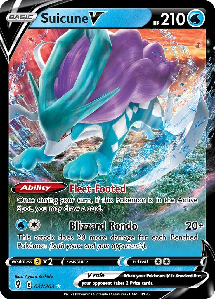 Suicune V (031/203) [Sword & Shield: Evolving Skies] - Evolution TCG