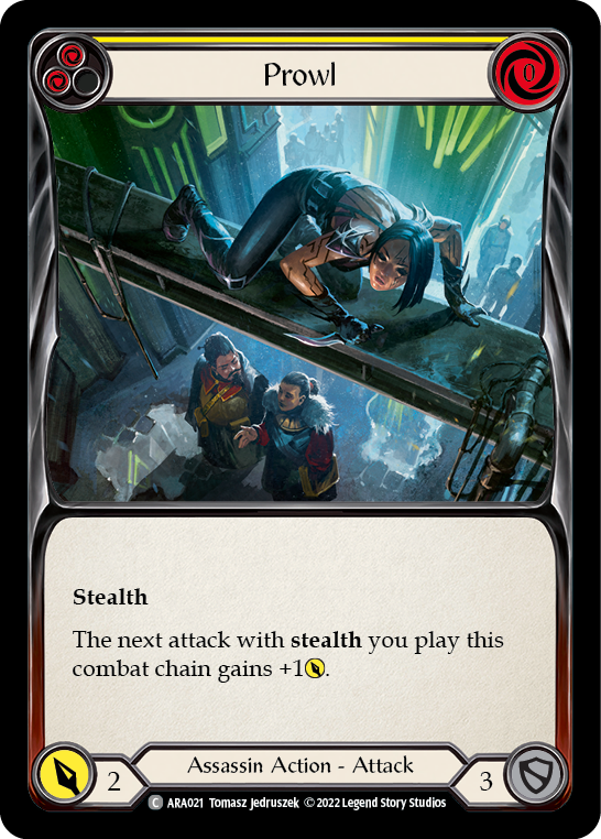 Prowl (Yellow) [ARA021] (Outsiders Arakni Blitz Deck) - Evolution TCG