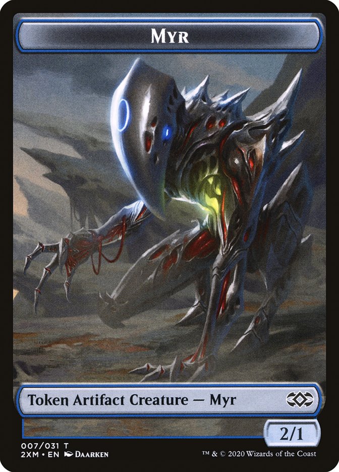 Eldrazi Spawn // Myr (007) Double-Sided Token [Double Masters Tokens] - Evolution TCG