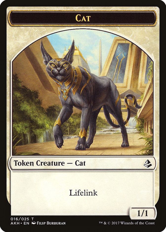 Tah-Crop Skirmisher // Cat Double-Sided Token [Amonkhet Tokens] - Evolution TCG