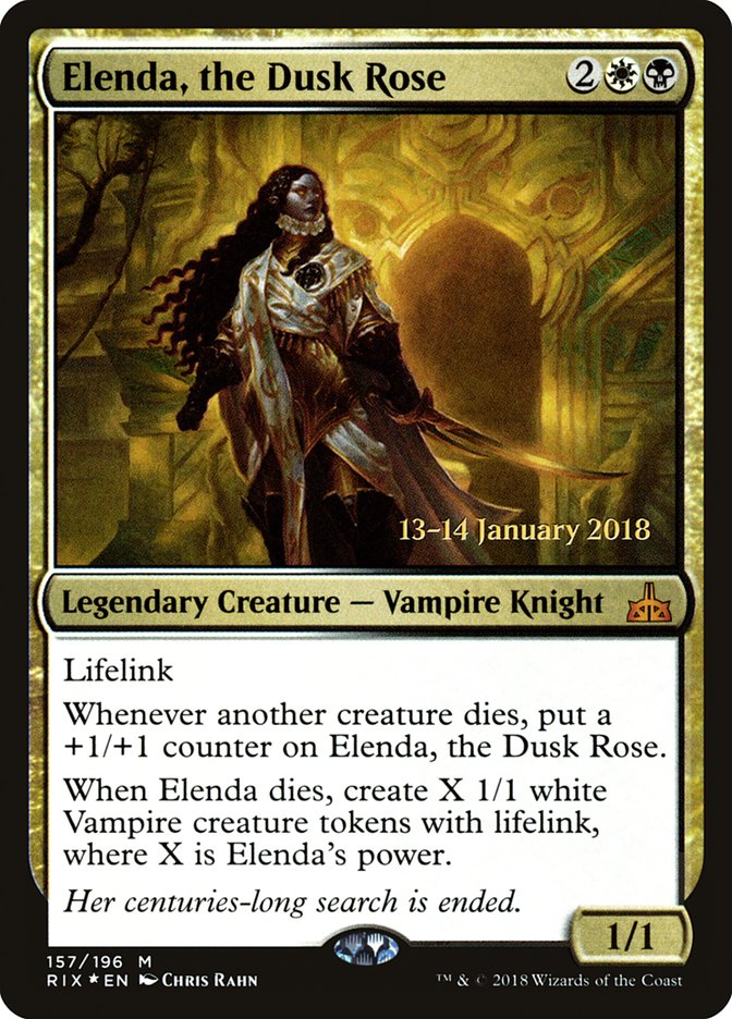 Elenda, the Dusk Rose [Rivals of Ixalan Prerelease Promos] - Evolution TCG