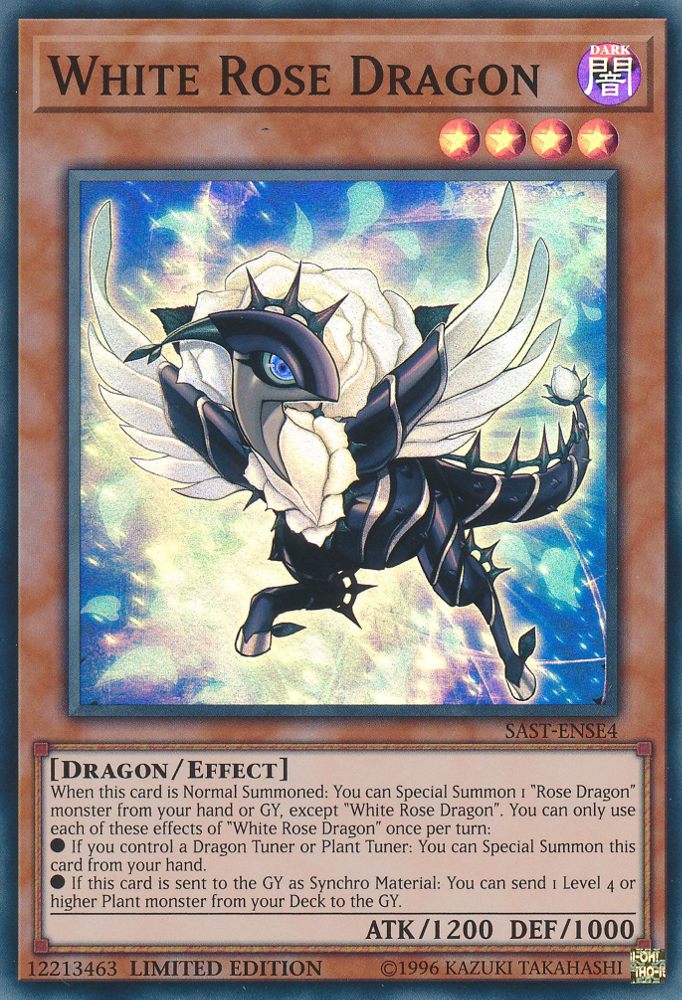 White Rose Dragon [SAST-ENSE4] Super Rare - Evolution TCG