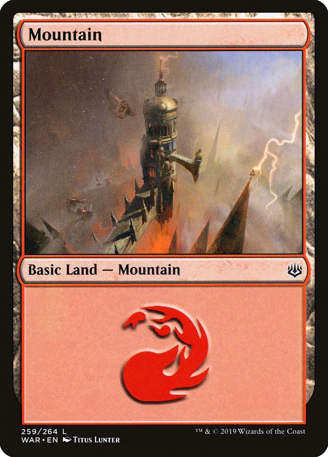 Mountain (259) [War of the Spark] - Evolution TCG