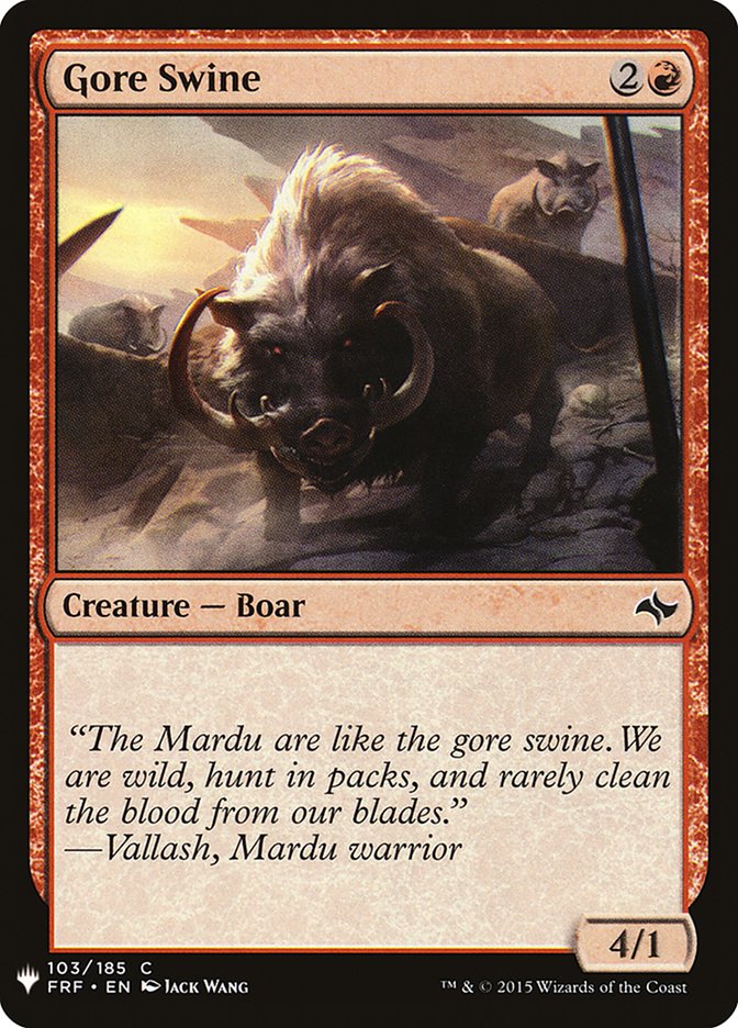 Gore Swine [Mystery Booster] - Evolution TCG