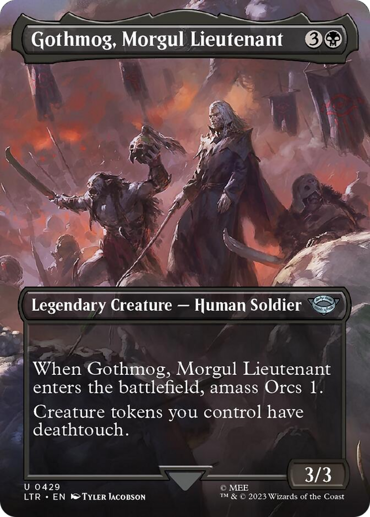 Gothmog, Morgul Lieutenant (Borderless Alternate Art) [The Lord of the Rings: Tales of Middle-Earth] - Evolution TCG